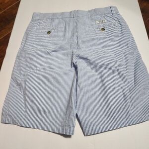 Janie and Jack White and Blue Striped Boy's Shorts